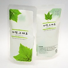 [덕산]자연그대로2P/한약파우치/스텐딩파우치/한약봉지/비닐포장지100×170mm 100매 단위