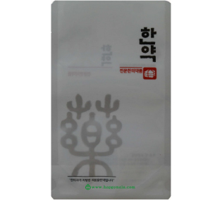 [덕산]은빛한약(튼튼팩) 100장 단위/한약파우치/스탠딩파우치/한약봉지/비닐포장지100×170mm